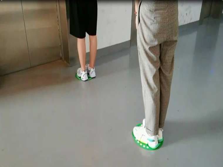 綠色距離貼